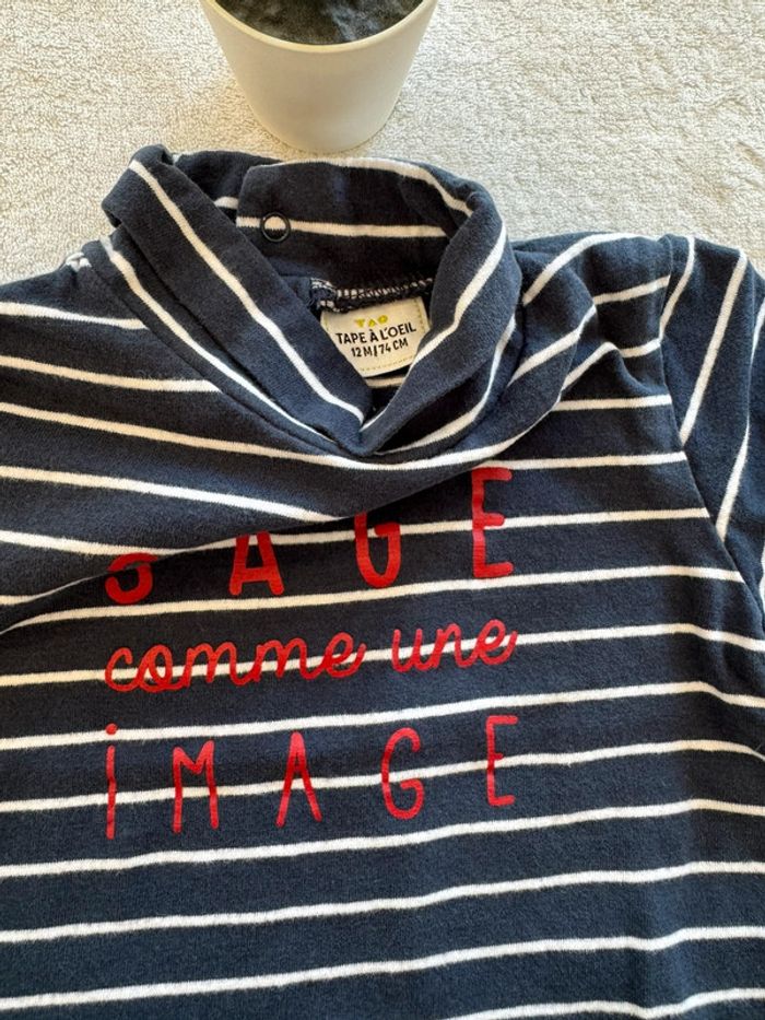 T-shirt manches longue col roulé - photo numéro 4