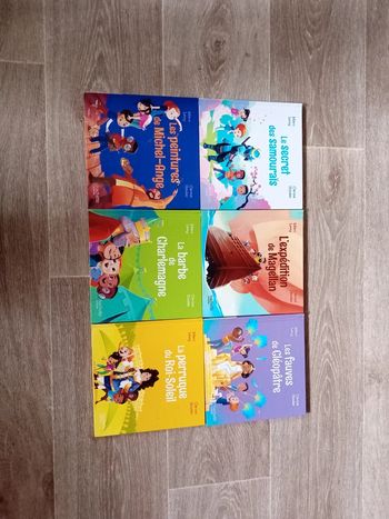 6 livres collection Le Club des Aventuriers de l'histoire