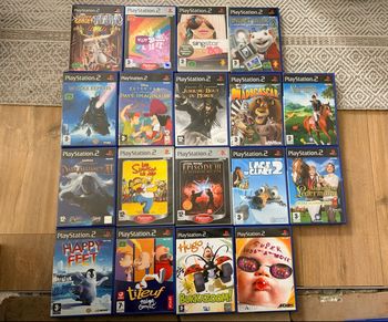 Jeux ps2 lot dessins animés 