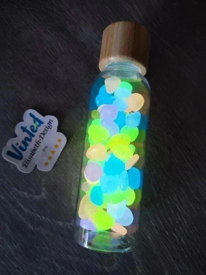 Bouteille sensorielle lumineuse Snoezelen retour au calme galets - photo numéro 5