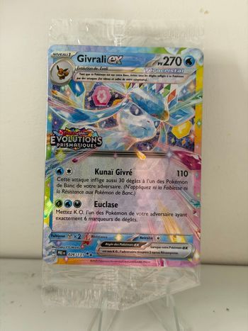 Pokémon Évolutions Prismatique Givrali Stamp scellé 026/131