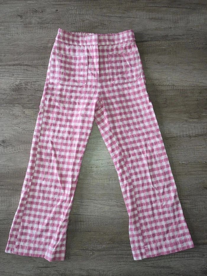 Pantalon rose et blanc à carreaux Zara 13 / 14 ans