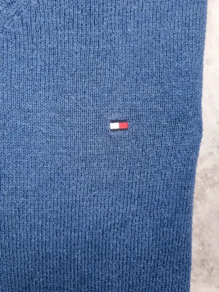 Pull col V Tommy Hilfiger bleu, M Hommes - photo numéro 5