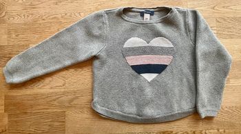 Pull coeur 3 ans