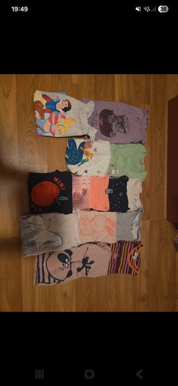 Lot tee short manche courte 3 ans