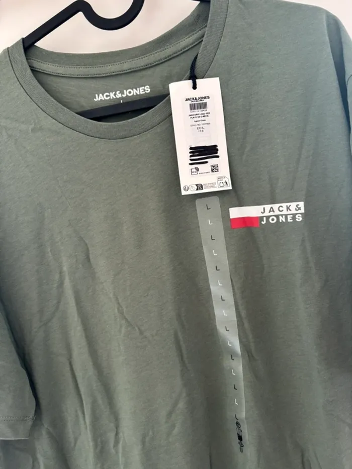 T-shirt kaki Jack & Jones homme L – Neuf avec étiquette - photo numéro 2