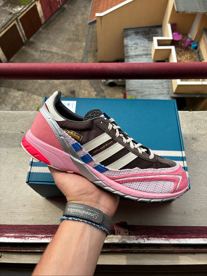 Adidas x Bad Bunny Adizero SL 72 Brown/Clear Pink/Hazy Rose - Taille 44,5 - Neuves