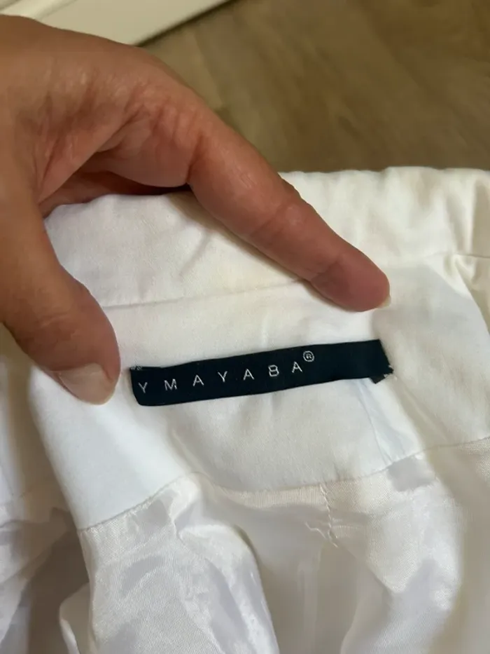 veste blazer blanche ymayaba femme, taille 36 - photo numéro 7