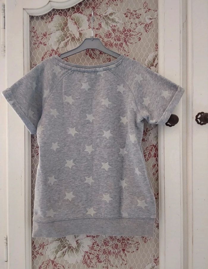 Sweat gris manches courtes Palomino 8 ans - photo numéro 2