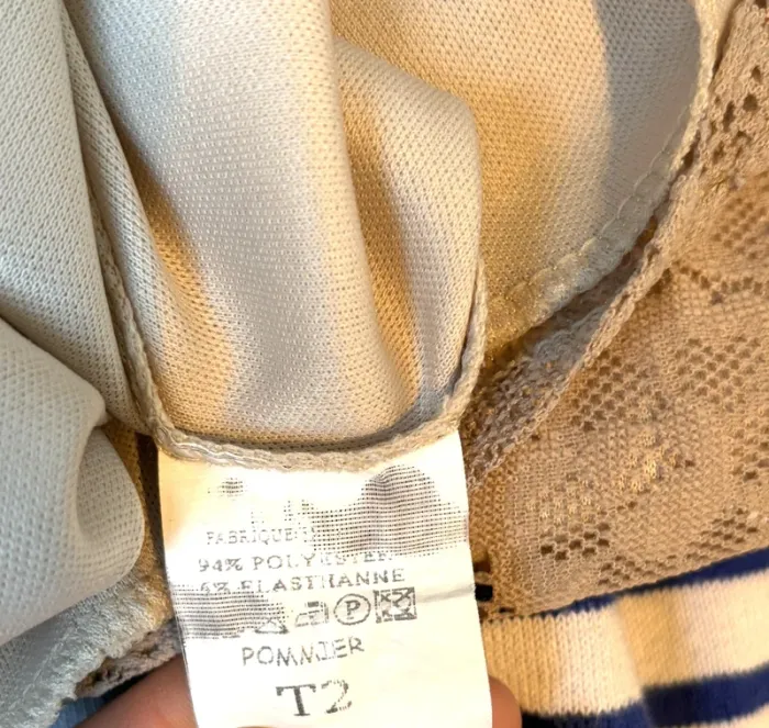 Superbe robe en dentelle beige crème Fifille Paris fabriquée en France Taille 2 M/38 - photo numéro 4