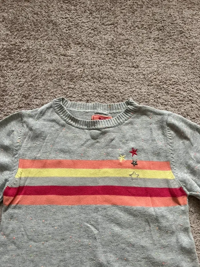 pull gris pour fille - photo numéro 2