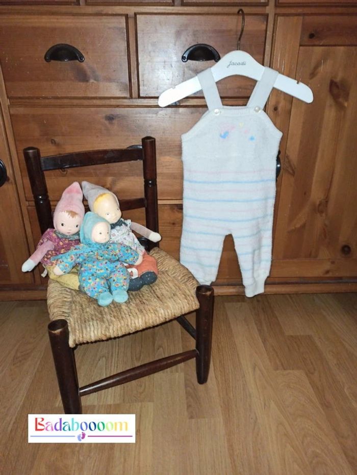 Salopette 0/3 mois tbe vintage