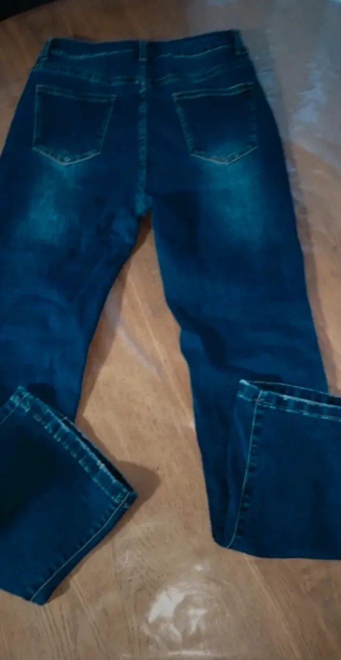 Jeans femme taille haute 38 - photo numéro 3
