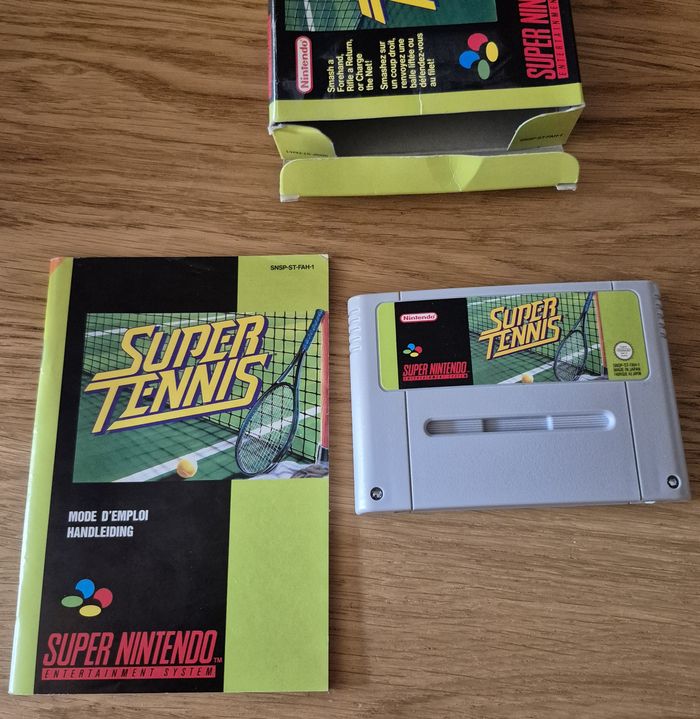 Jeu Super Tennis Super Nintendo SNES Complet ( sans cale ) Pal Fra Fah - photo numéro 4