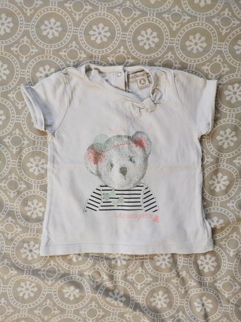 T-shirt blanc lulu castagnette 18 mois