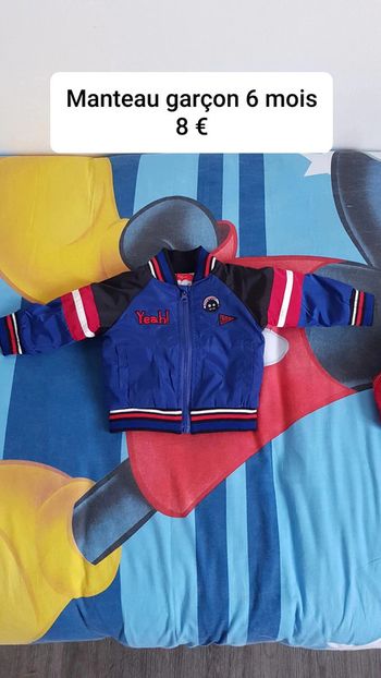 Blouson garçon taille 6 mois