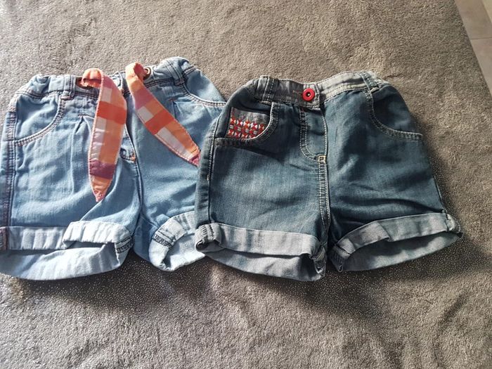Lot de 2 shorts en jeans