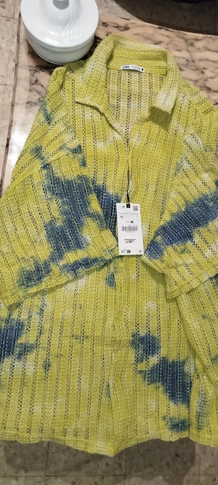 Chemise en maille manche courte Zara