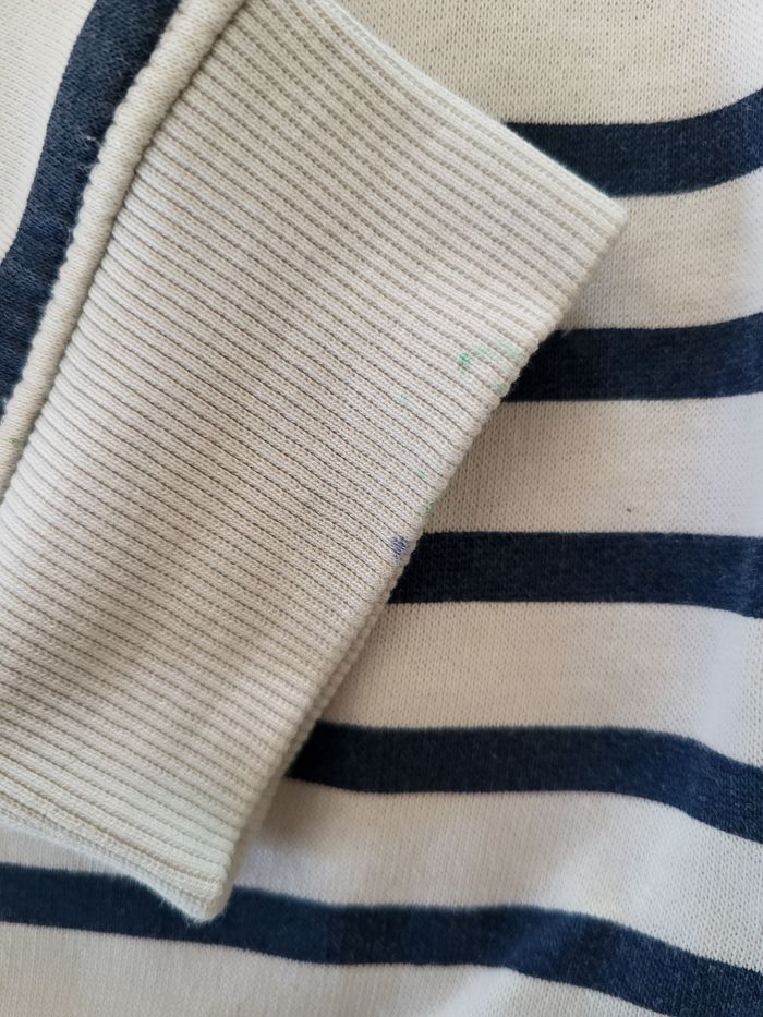 Sweat-shirt style marinière taille 8/10 ans - photo numéro 5