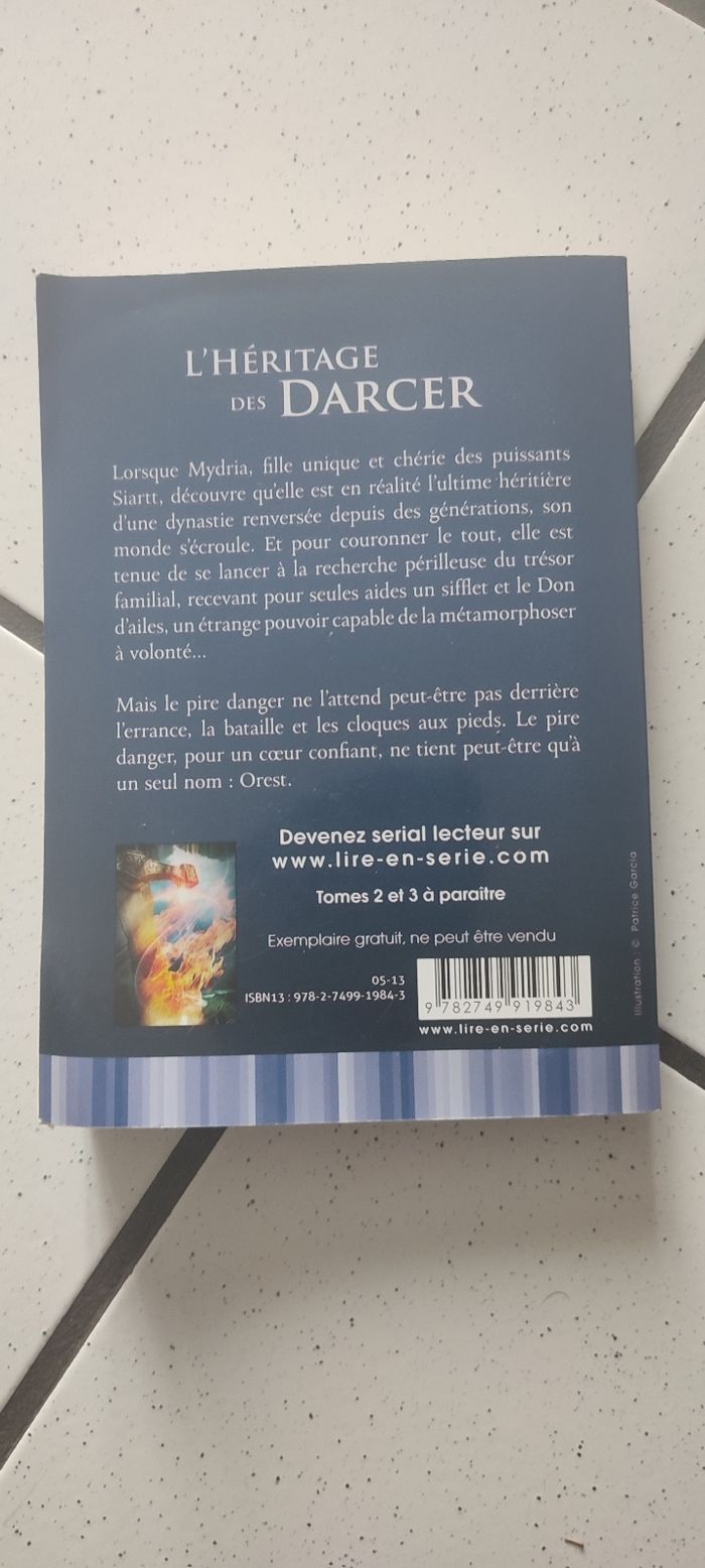 L'HÉRITAGE des Darcer de Marie Caillet - photo numéro 2