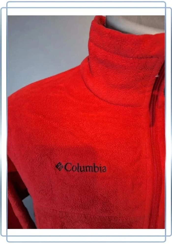 polaire full zippée columbia 14/16 ans rouge et noir ( 276) - photo numéro 3