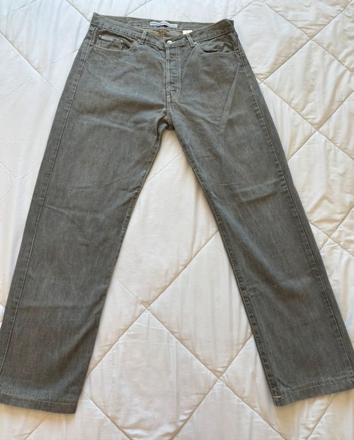 Jean homme gris clair vintage y2k 00s taille XL/48 – coupe droite regular – 100% coton - photo numéro 4