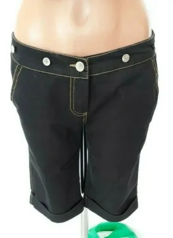 Beau pantacourt corsaire bermuda legging noir taille M 38