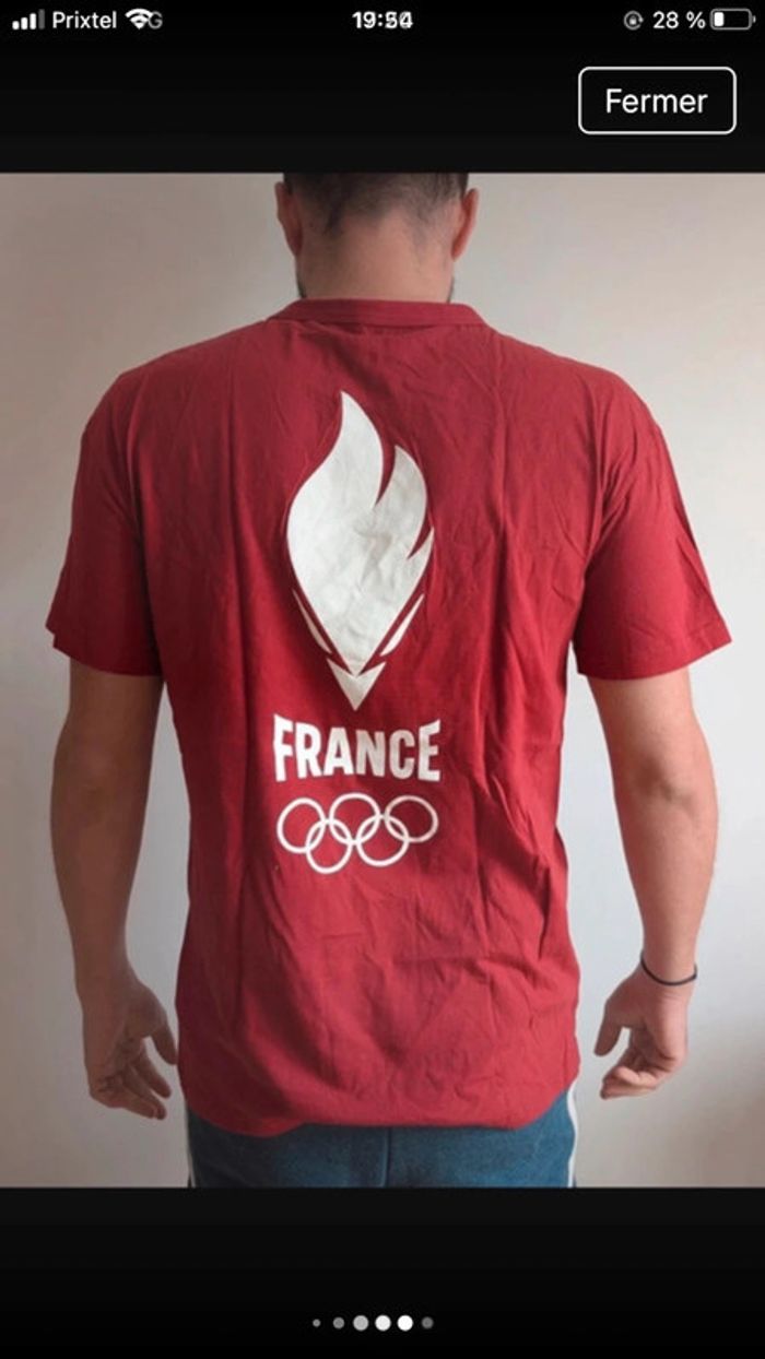 Lot de 4 t-shirt france olympique 2024 Lecoq sportif - photo numéro 10