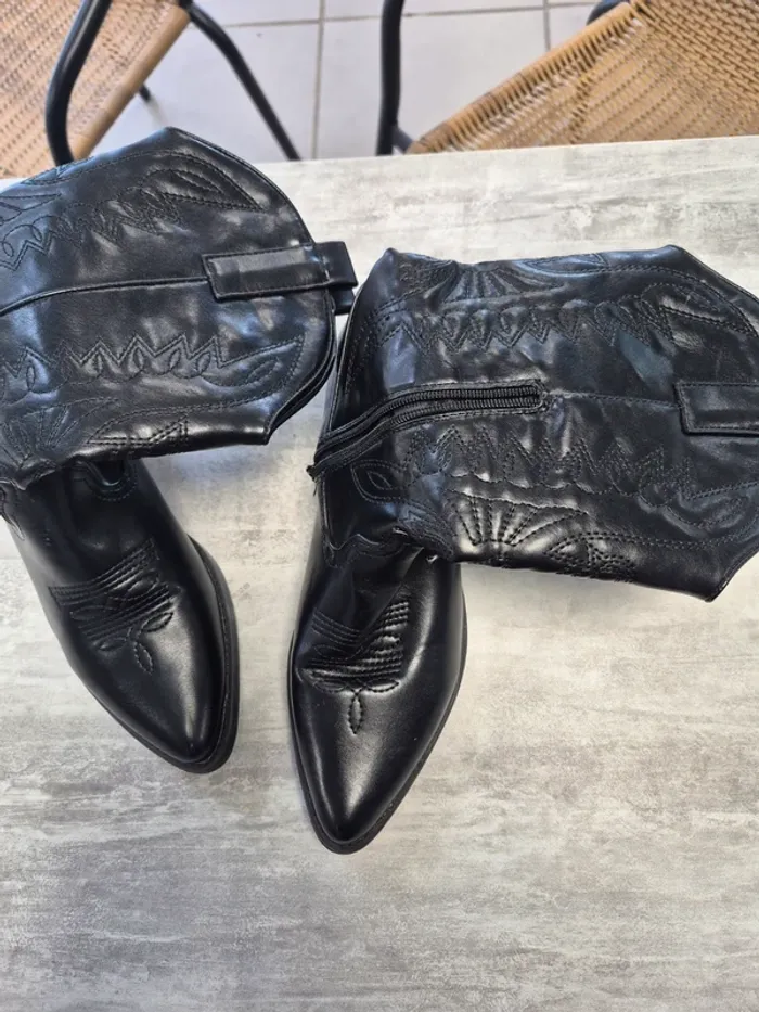 Botte Santiag cow boy smili cuir - photo numéro 2