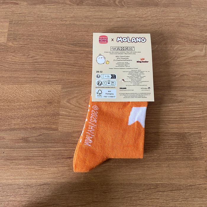 Chaussettes Burger King - photo numéro 2