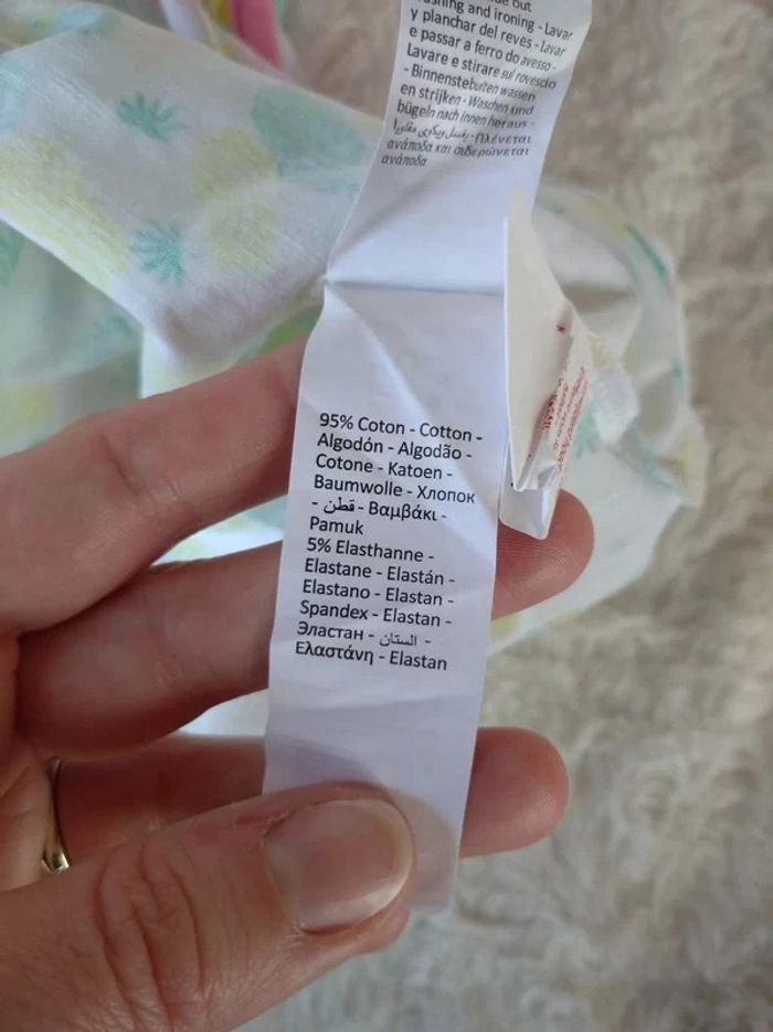 Ensemble (tunique/robe+boomer/short) Fille 3 mois Ananas Orchestra - photo numéro 9