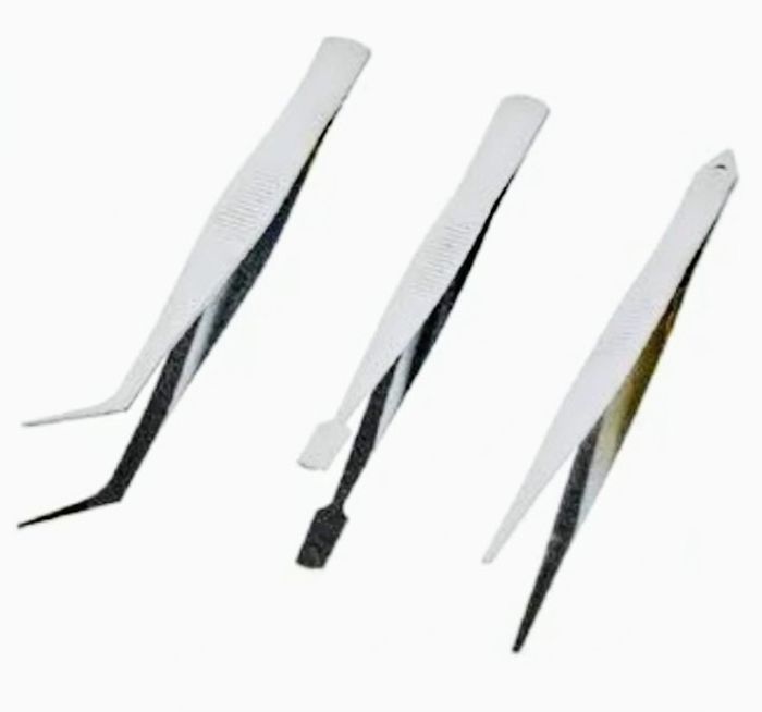 🔧 Lot de 3 Pinces de Précision – Fer – Haute Exactitude | Électronique, Modélisme, Réparation, Bricolage