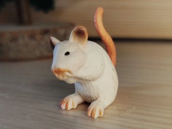 Figurine souris blanche Animal de la ferme
