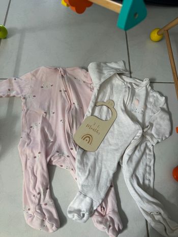 Lot Pigiami Manica Lunga 3/6 Mesi Primark