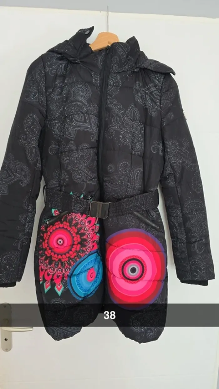 Doudoune chaude Avec ceinture