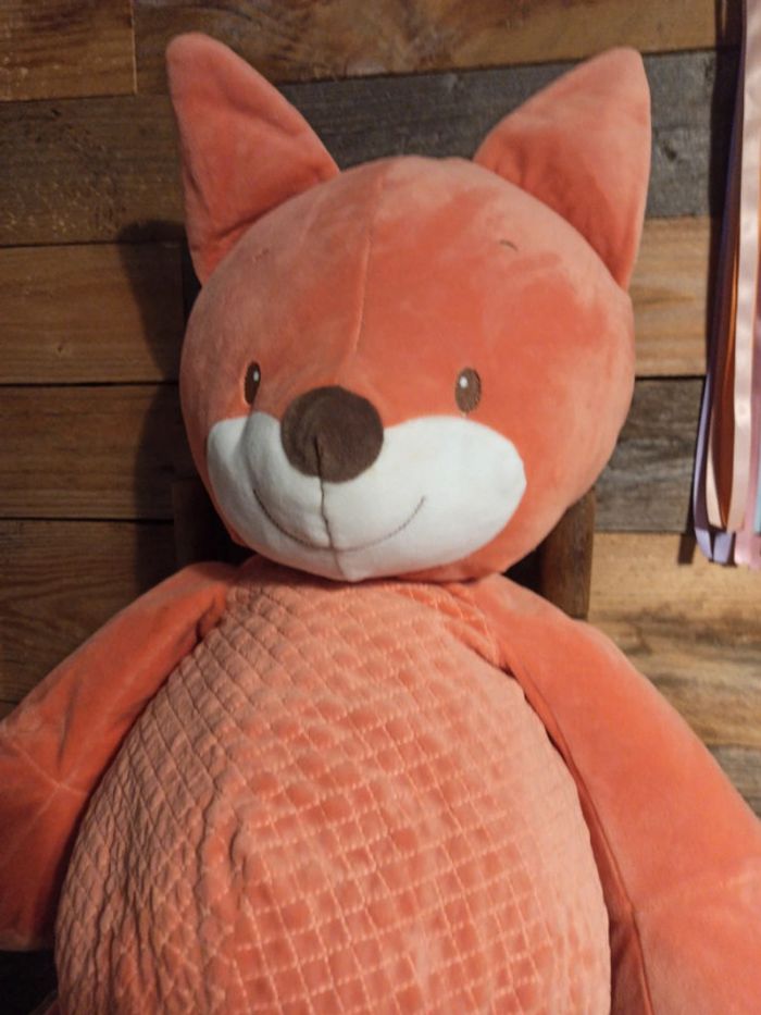 Peluche maxi renard Nattou 75 cm tbe - photo numéro 3