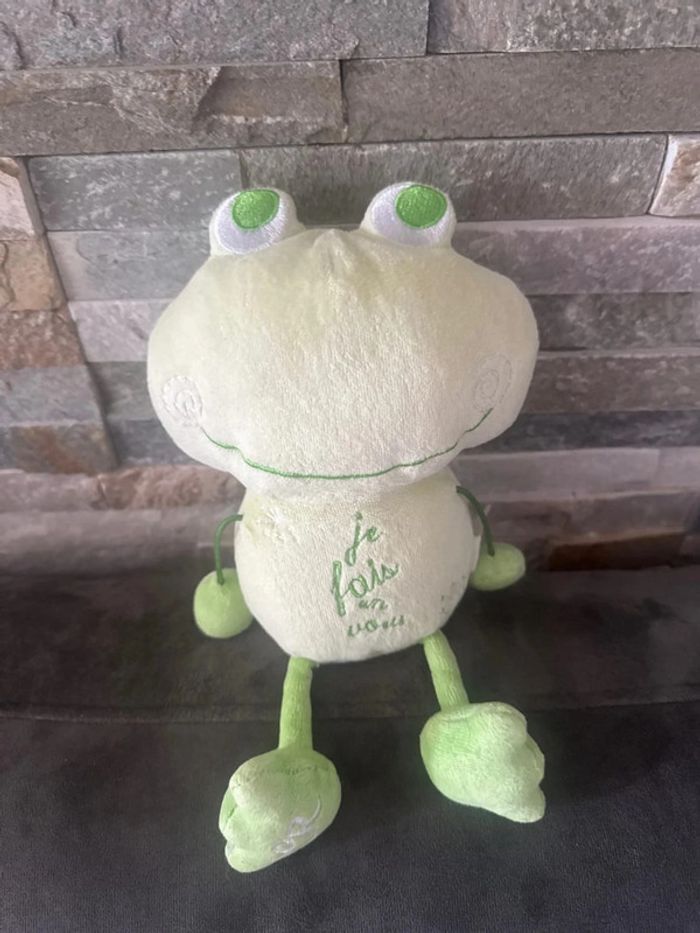 Peluche grenouille cadet Rousselle - photo numéro 3