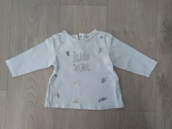Tee shirt Jardin secret manches longues TAO 12 mois