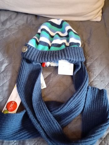 Bonnet écharpe taille 46 cm 0/3 mois