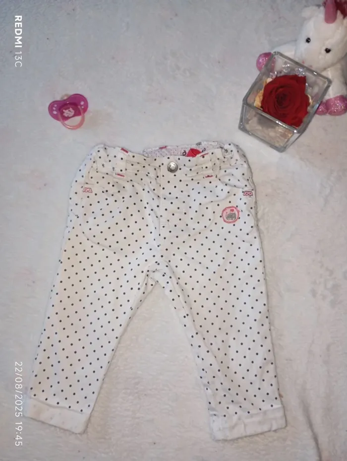 Pantalon a pois
