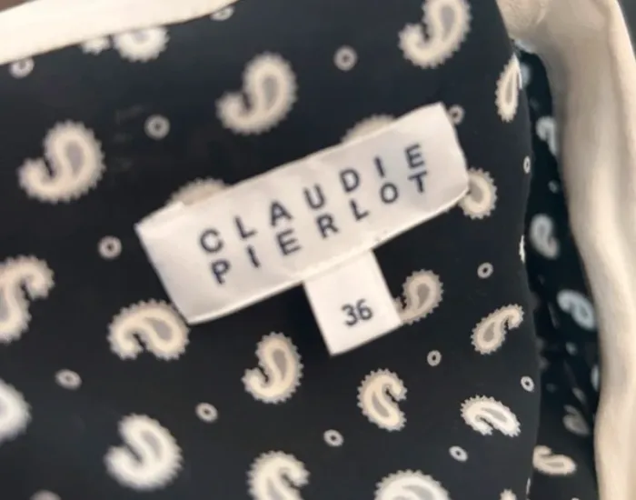 Claudie Pierlot, blouse, imprimée, femme,  taille 36 - photo numéro 3