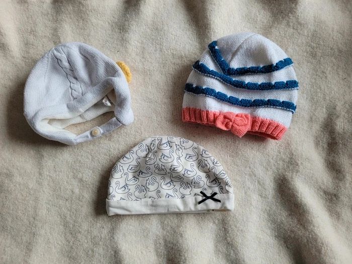 Lot de 3 bonnets plusieurs tailles accessoires automne hiver - photo numéro 2