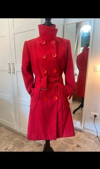 Manteau rouge cintré Zuiki