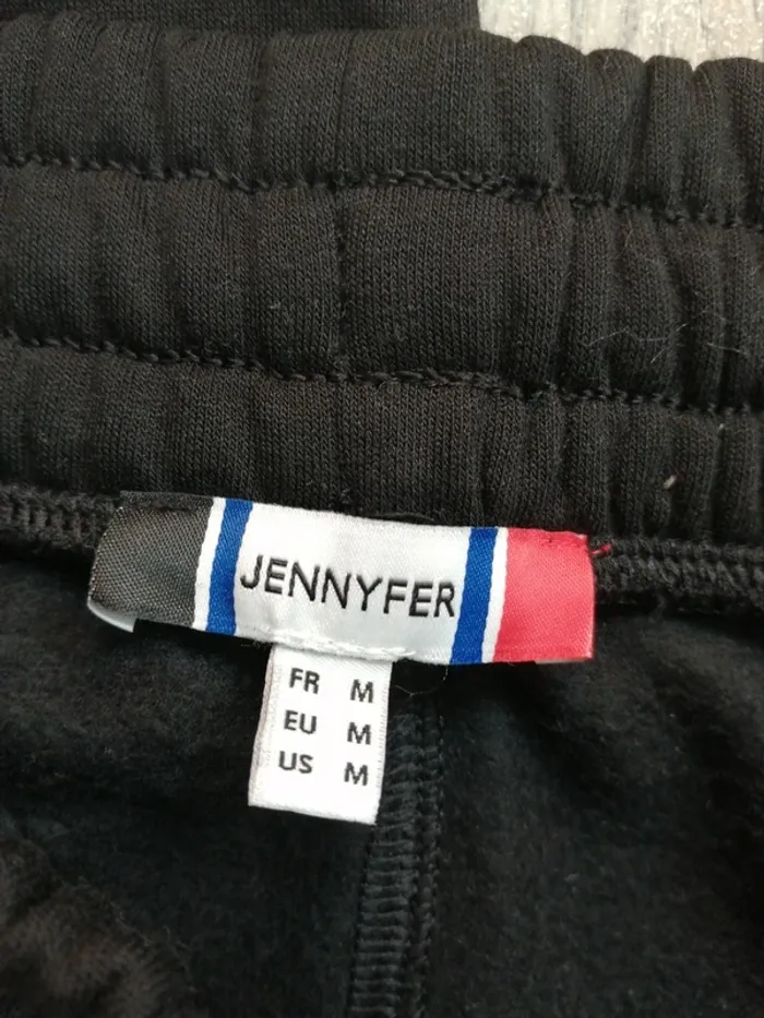 Pantalon de jogging noir avec rubans à message sur les côtés / jennyfer / (M) - photo numéro 9