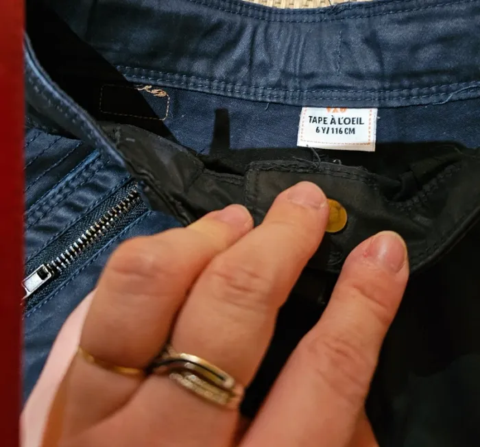 Pantalon fille effet huilé tape à l'œil 6 ans - photo numéro 3