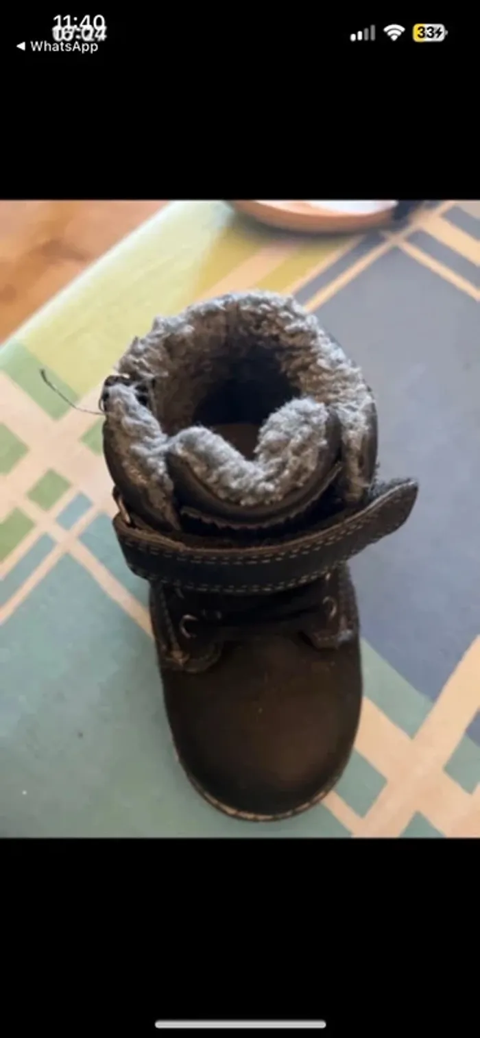 Bottines hiver garçon taille 20 - photo numéro 3