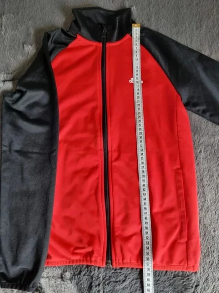 Veste zippé Adidas rouge, 11/12 ans Enfant - photo numéro 8