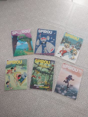 magazines spirou lot 6 numéros bon état lecture enfant bd