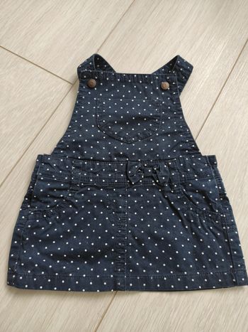 Salopette a petit pois