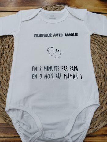 Body bébé personnalisé